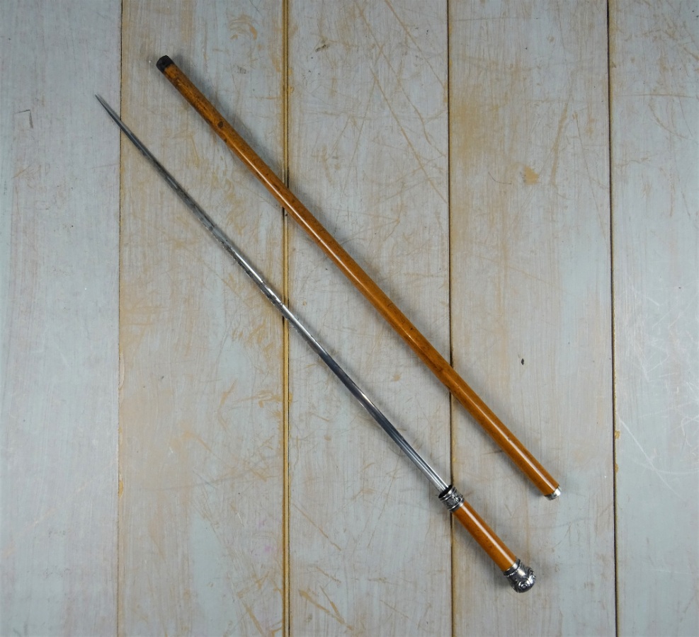 A Fine Quality 19th C Walking Stick Sword Stick (8).JPG